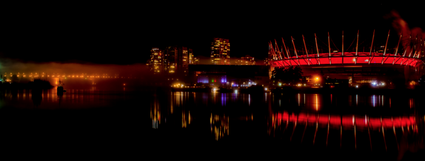 False Creek at night. Photo by Naomi Devine