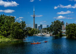 Paddling along Toronto's Waterfront