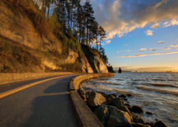 The Seawall in Stanley Park, Vancouver, BC