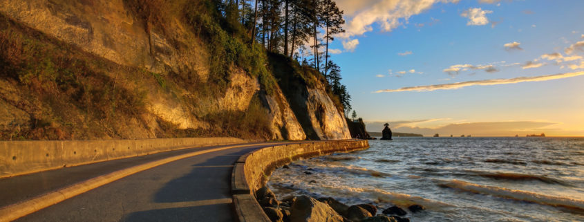 The Seawall in Stanley Park, Vancouver, BC