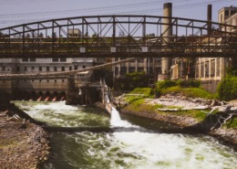 Hydroelectric plant in Oregon City, Oregon