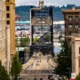 Photo of street in Tacoma, WA leading to the port.